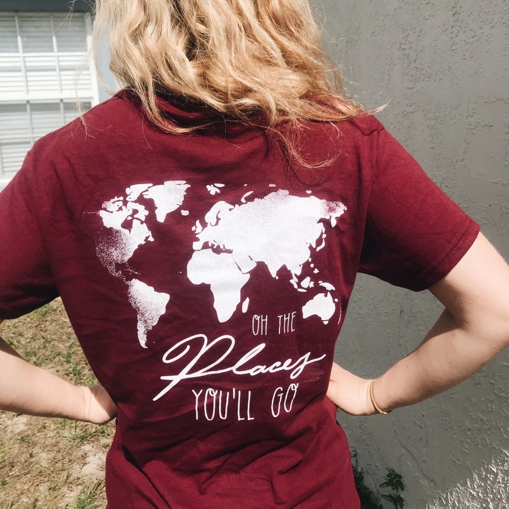 Uganda Mission Trip Burgundy Tee